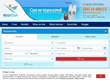 Tablet Screenshot of megatour.pl